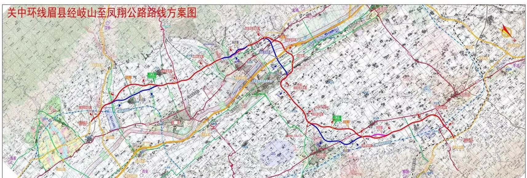 the guanzhong ring line and two high-speed lines