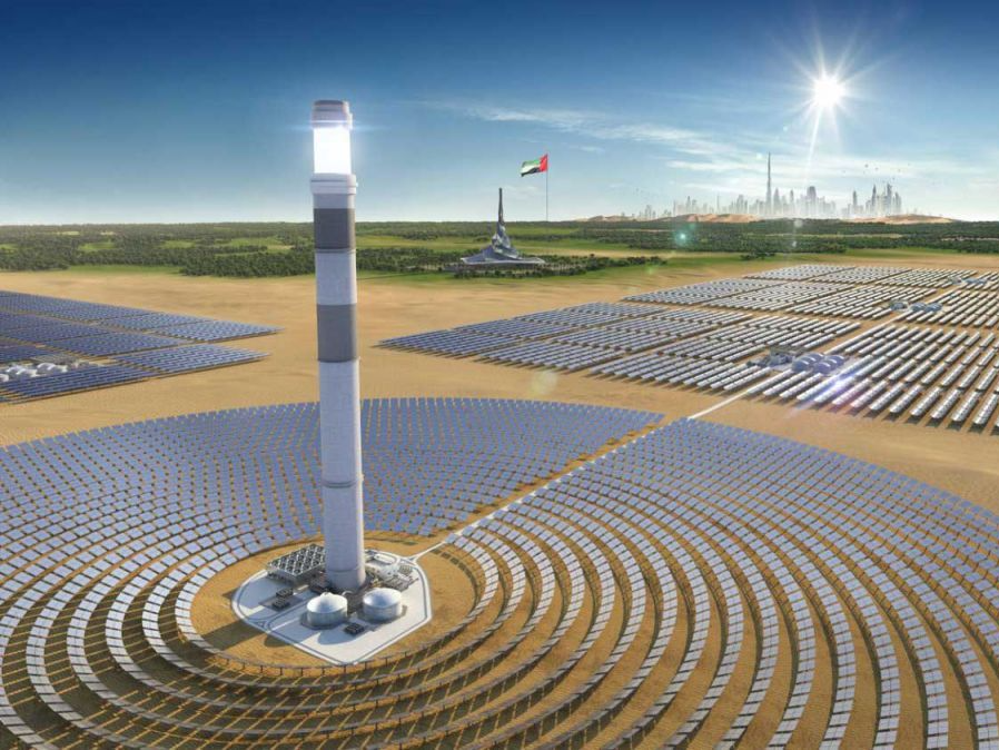 The World S Tallest Solar Power Tower Is Installed In Dubai Seetao