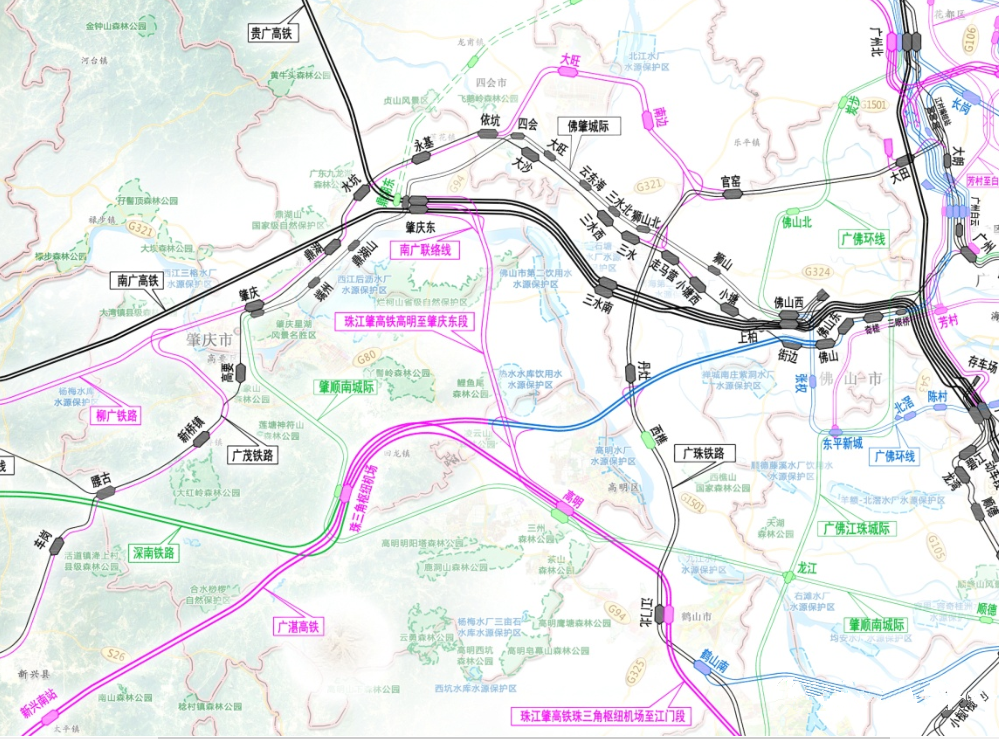 罗定至岑溪铁路,珠海至肇庆高铁高明至肇庆东段即将开工,总投资约142.