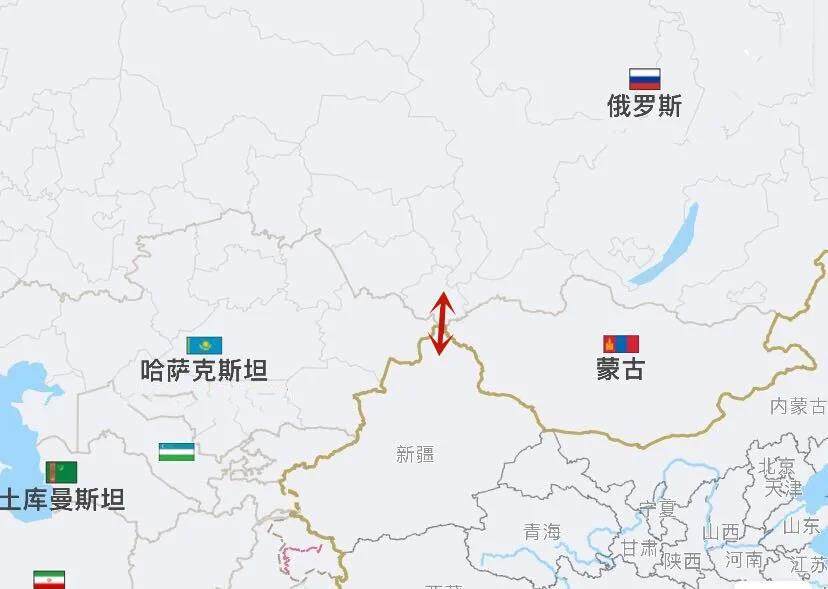 中俄边境新建口岸阿尔泰与中国新疆维吾尔自治区接壤