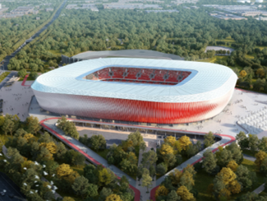 Beijing Urban Construction won the bid for the Belarus stadium project ...