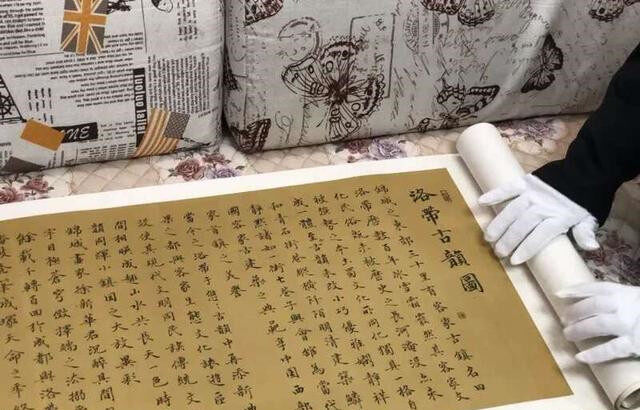 《洛带古韵图》耗时10年绘制，比《清明上河图》长近四倍--见道网