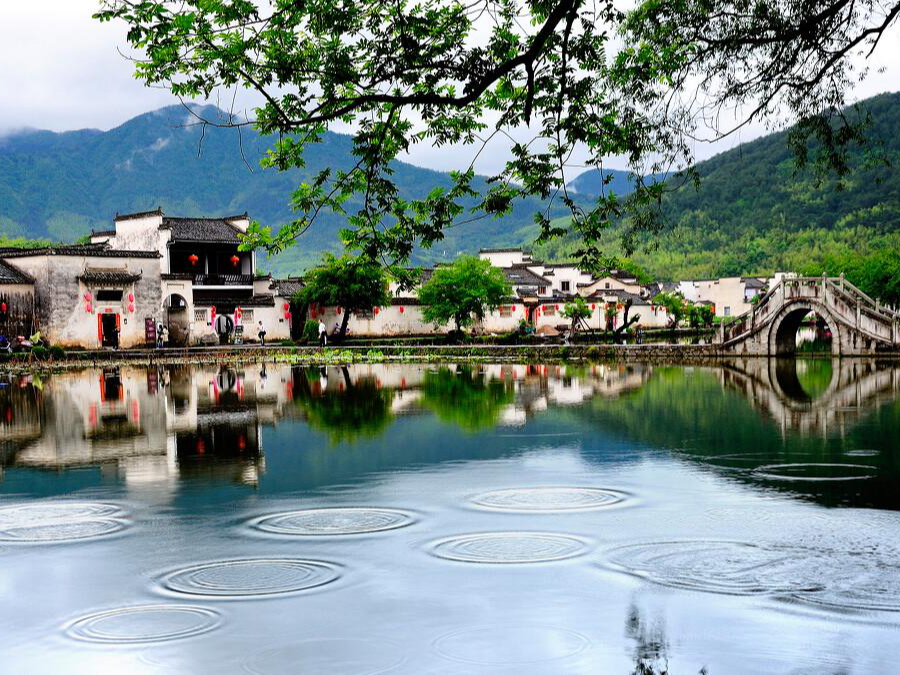 Xidi Village, Hongcun Village, typical ancient villages in southern ...