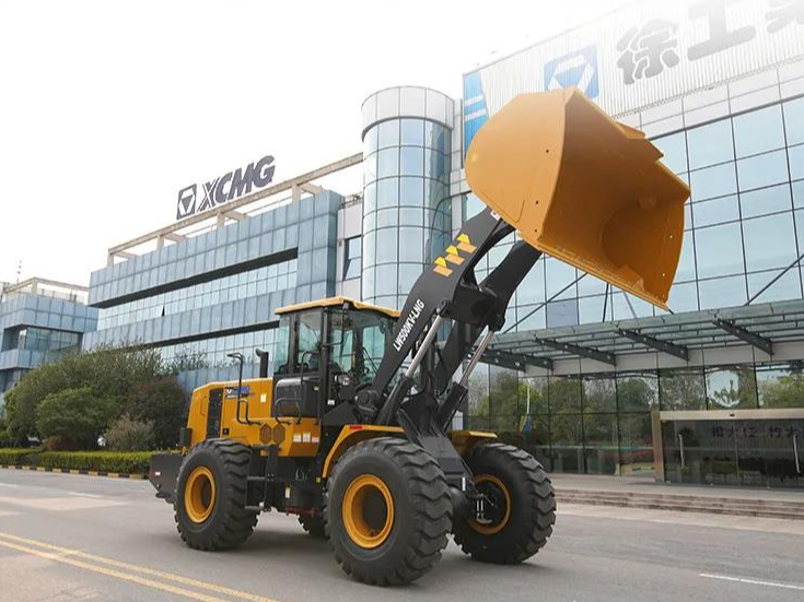 环保先锋徐工lw500kv-lng装载机霸气施工--见道网