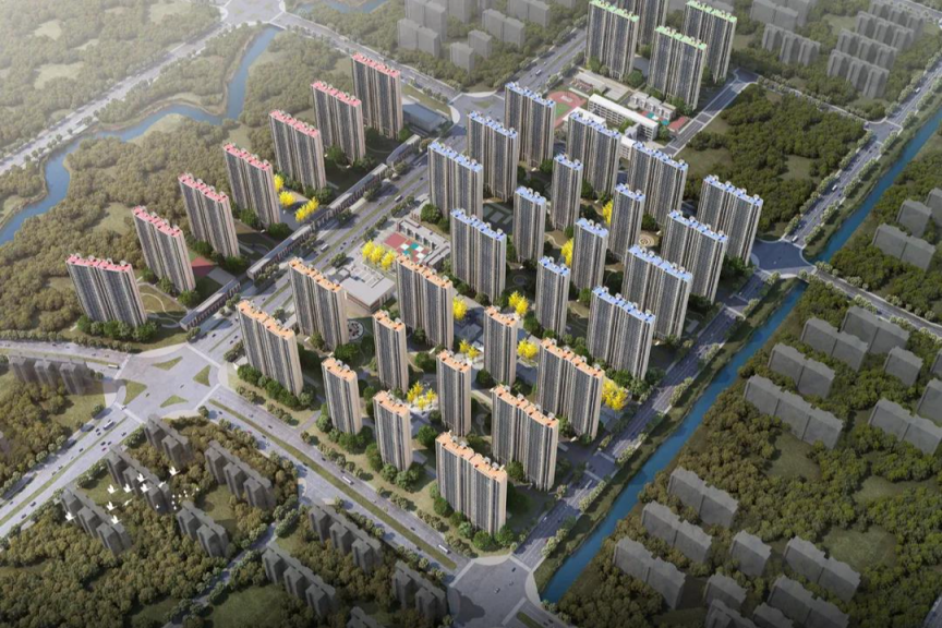 中铁二十局建体量最大的房建项目梦庐花园