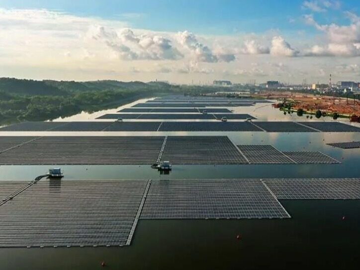 Singapore Tengge Reservoir Water Photovoltaic Project Officially Opened ...