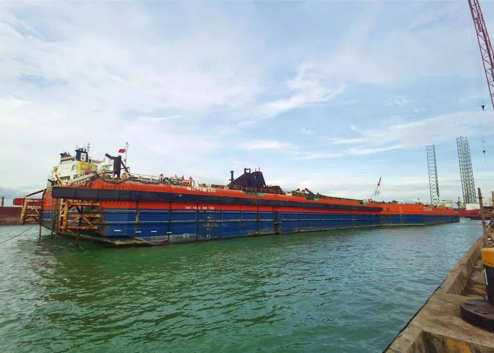 Construction of Asia's first deep-water aqueduct Haiji-1