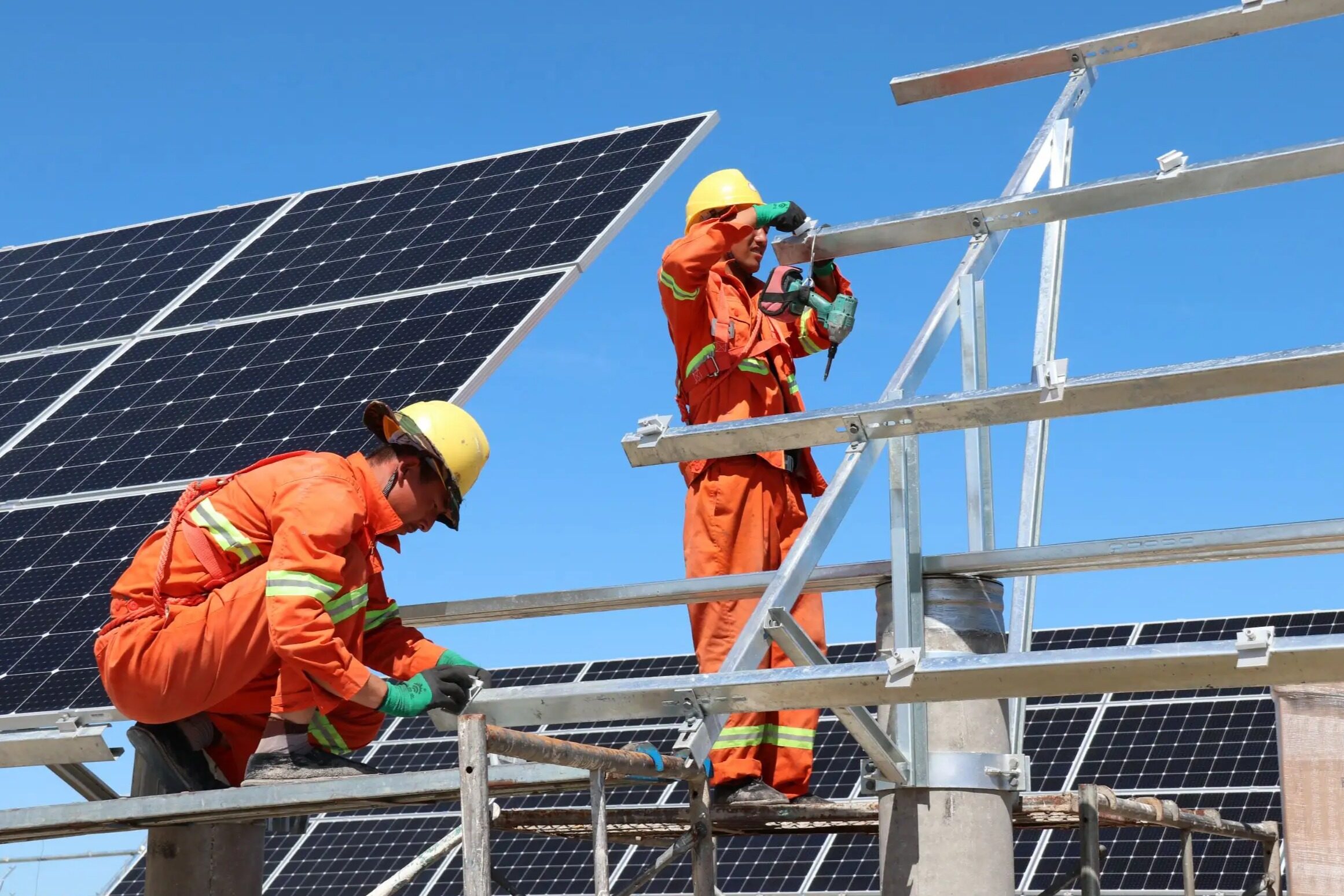 華電輪臺500mw光伏基地工程施工總承包開始招標--見道網