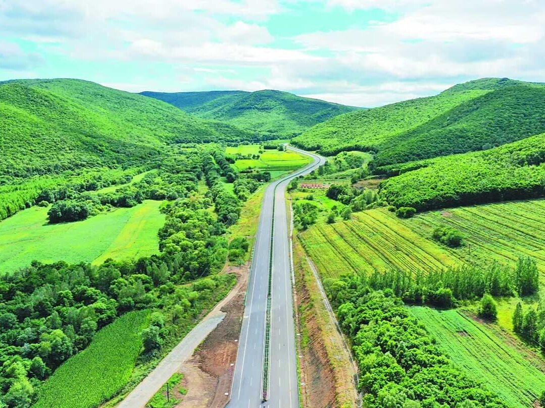 Go to National Highway 331, across the northern border of