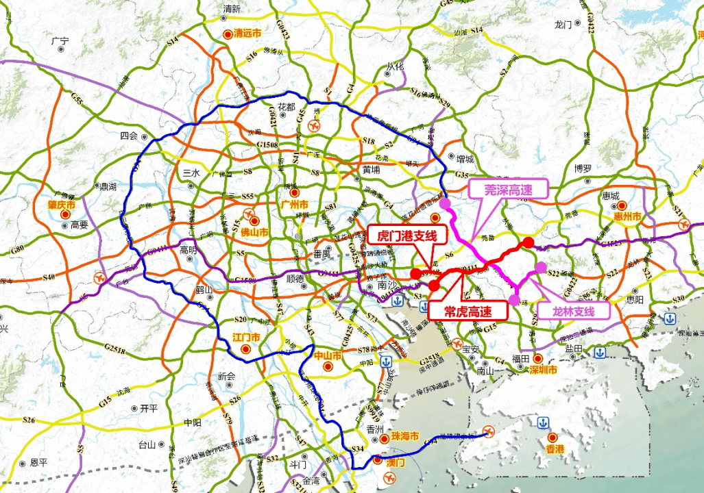 二广高速广东境内公路地图_广东高速官网_广东高速公路网