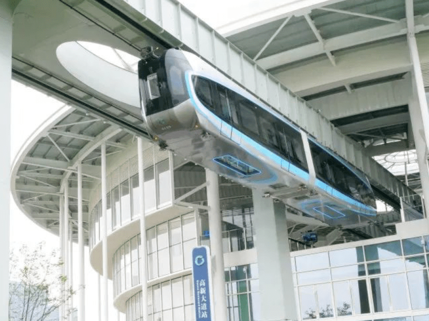 Full of sense of technology丨China's first suspended aerial rail train is here!Seetao
