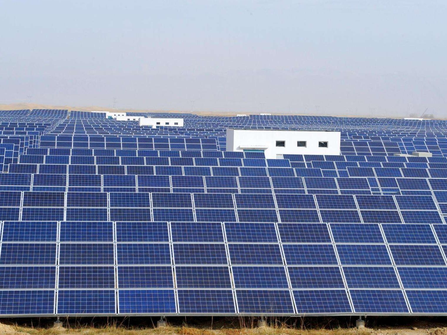 Jiuquan, Gansu: Jinta Large Photovoltaic Project Power Generation--Seetao