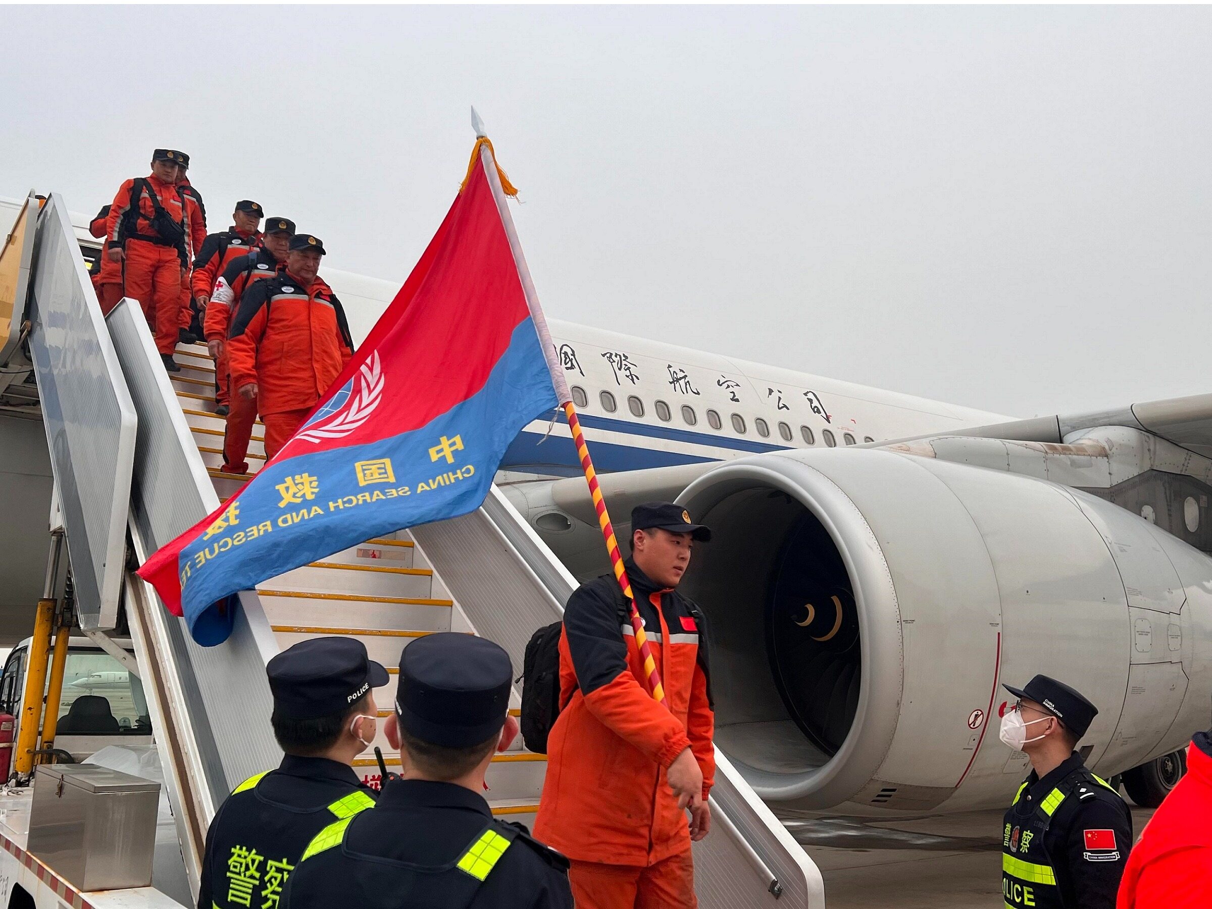 The Chinese rescue team completed its mission and returned to China ...