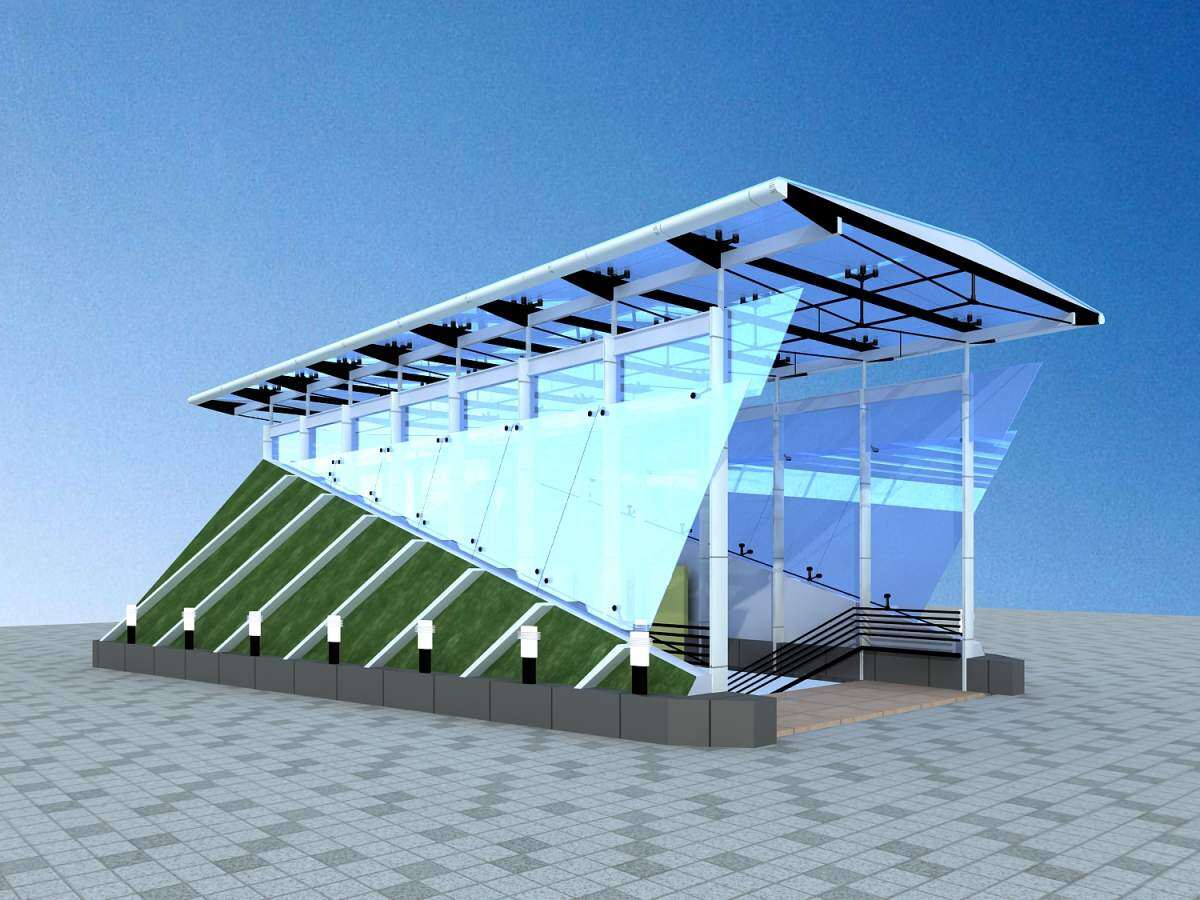 地下通道---入口3dmax 模型下载-光辉城市