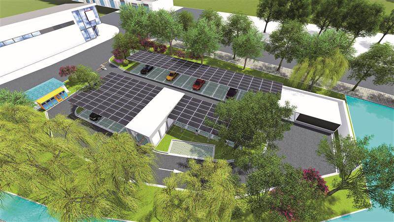 现代停车场建筑高清图片下载-正版图片600165270-摄图网