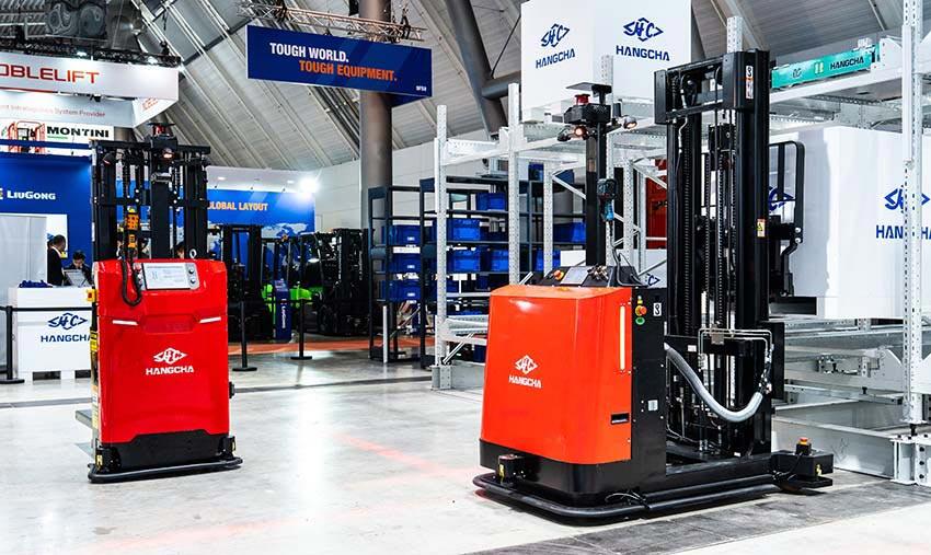 Hangcha Debuts 10T XE Lithium Forklift at LogiMAT 2025_HANGCHA